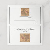 Antiek Texas Map #1 Plaatskaartje (Buitenkant ongevouwen)