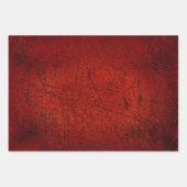 Antiek textuur Donkerrode zwarte krassen Inpakpapier Vel (Voorkant)