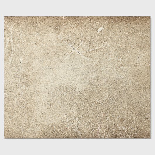 Antiek textuur Sepia Rustic ontkoppeling Cadeaupapier (Vlak)