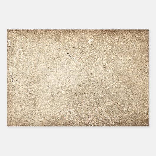 Antiek textuur Sepia Rustic ontkoppeling Inpakpapier Vel (Voorkant 2)
