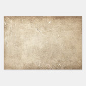 Antiek textuur Sepia Rustic ontkoppeling Inpakpapier Vel (Voorkant)