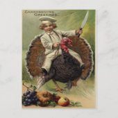 Antiek Thanksgiving Briefkaart (Voorkant)