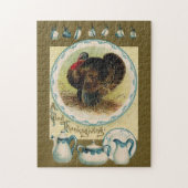 Antiek Thanksgiving Clapsaddle Puzzle Legpuzzel (Verticaal)