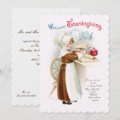 Antiek Thanksgiving Kaart (Voorkant / Achterkant)