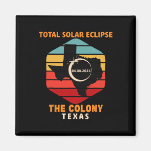 Antiek The Colony Texas Totale Zonsverduistering 2 Magneet