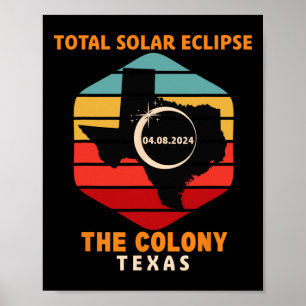 Antiek The Colony Texas Totale Zonsverduistering 2 Poster