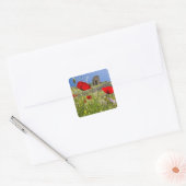 Antiek theater in Acropolis van Pergamon Vierkante Sticker (Envelop)