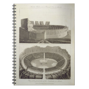 Antiek theater, nu een Plaza de Toros, en een uitz Notitieboek