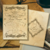 Antiek Thee Bevlekt 100ste Verjaardagsfeestje Kaart