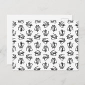 Antiek theepot  theeontwerp KLANT BG KLEUR Briefkaart (Voorkant / Achterkant)