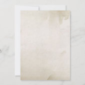 Antiek  thema huwelijksuitnodiging kaart (Achterkant)