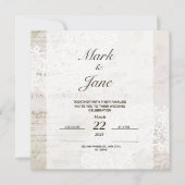 Antiek  thema huwelijksuitnodiging save the date (Voorkant)