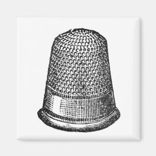Antiek  Thimble 1880's Fridge Magnet
