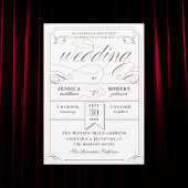 Antiek Ticket Oude Huwelijkskaart Kaart