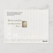 Antiek Tien Geboden kaart (Achterkant)