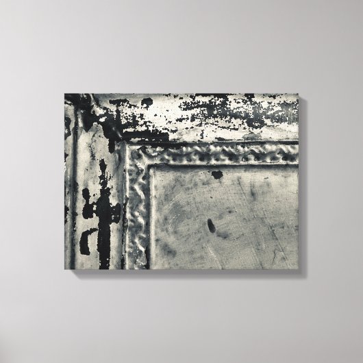 Antiek Tin Tegel Foto van Canvas Wall Art (Voorkant)