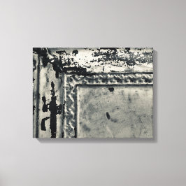 Antiek Tin Tegel Foto van Canvas Wall Art Afdruk