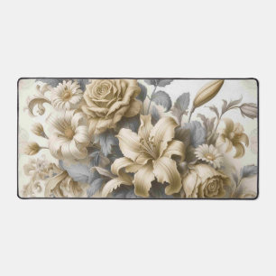 Antiek Tinge Yellow Floral Perfection Bureaumat