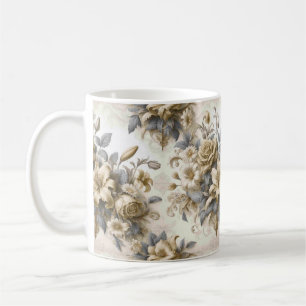 Antiek Tinge Yellow Floral Perfection Koffiemok