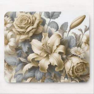 Antiek Tinge Yellow Floral Perfection Muismat