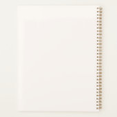 Antiek Tinge Yellow Floral Perfection Planner (Achterkant)