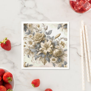 Antiek Tinge Yellow Floral Perfection Servet
