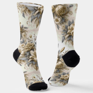 Antiek Tinge Yellow Floral Perfection Sokken