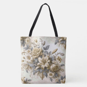Antiek Tinge Yellow Floral Perfection Tote Bag