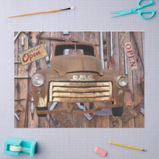  Antiek  tools voor vrachtwagens Tissuepapier (Craft)