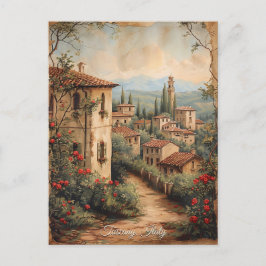 Antiek Toscane Romantisch Olieverfschilderij Reisk Briefkaart