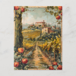 Antiek Toscane Romantisch Olieverfschilderij Reisk Briefkaart