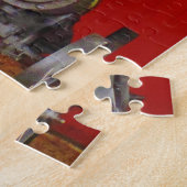 Antiek tracter met stoomaandrijving legpuzzel (Zijkant)