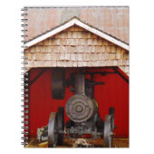 Antiek tracter met stoomaandrijving notitieboek (Voorkant)