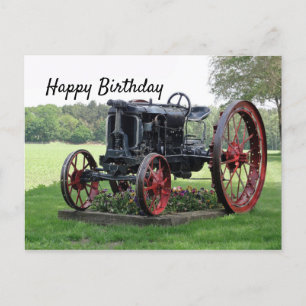 Antiek tractor Birthday Briefkaart