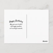 Antiek tractor Birthday Briefkaart (Achterkant)