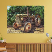 Antiek tractor canvas afdruk (Insitu (Woonkamer))