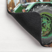 Antiek tractor gegolfde tin Muismat (Hoek)