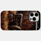 Antiek Tractor in Tarweveld Case-Mate iPhone Case (Achterkant (horizontaal))