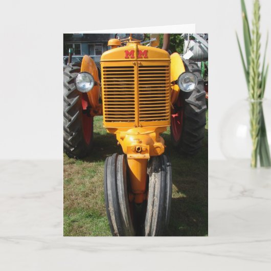 Antiek tractor kaart (Voorkant)