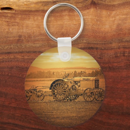 Antiek tractor sleutelhanger (Voorkant)