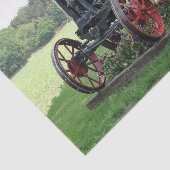 Antiek tractor tissuepapier (Detail)