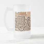 Antiek tractorapparatuur voor Boerderij Classic Se Matglas Bierpul (Links)