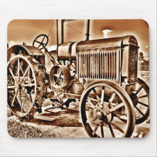 Antiek tractorapparatuur voor Boerderij Classic Se Muismat