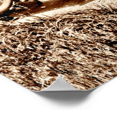 Antiek tractorapparatuur voor Boerderij Classic Se Poster (Hoek)