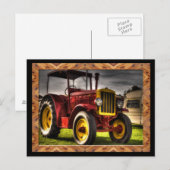 Antiek tractorBriefkaart Briefkaart (Voorkant / Achterkant)