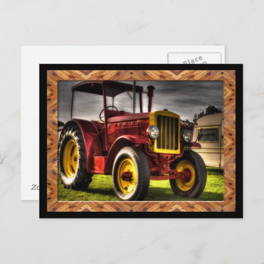 Antiek tractorBriefkaart Briefkaart (Voorkant / Achterkant)