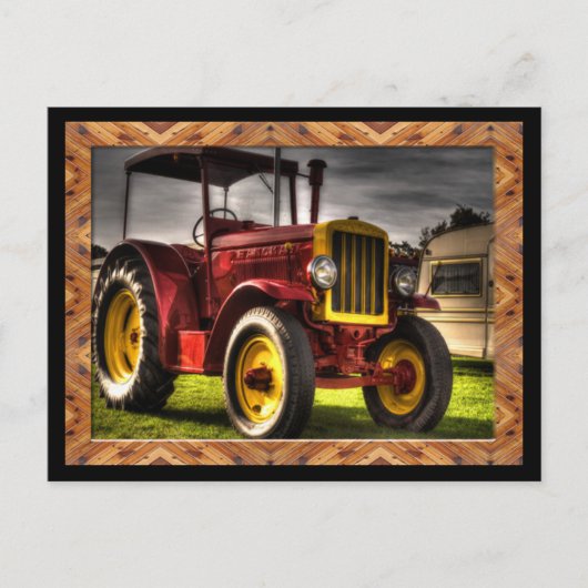 Antiek tractorBriefkaart Briefkaart (Voorkant)