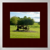 Antiek tractorPoster Poster (Voorkant)