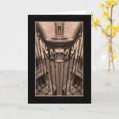 Antiek trap Abstracte Kaart (Gele Bloem)