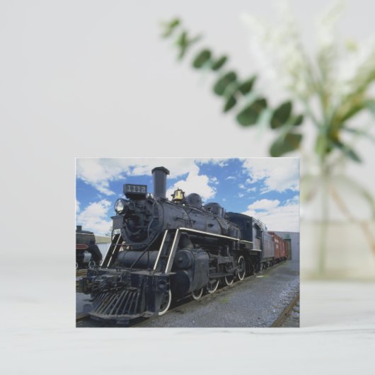 Antiek trein briefkaart (Staand voorkant)